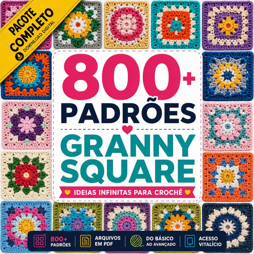 800+ Padrões Granny Square